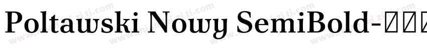 Poltawski Nowy SemiBold字体转换